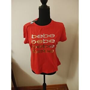 NWT Bebe Shirt Red XL